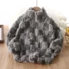 Campera Piel Gris