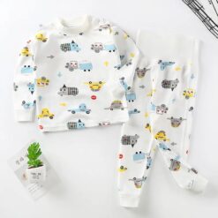 PIJAMA AUTITOS BLANCO IMPORTADO