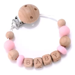 Porta Chupete Rosa Chicle