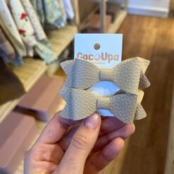 PAR HEBILLA MOÑO CUERINA BEIGE