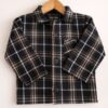 Camisaco de Paño FINO de bebé Negro con Marron