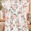 REMERA FLORES VERDES