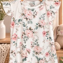 REMERA FLORES VERDES