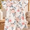 REMERA FLORES AZUL