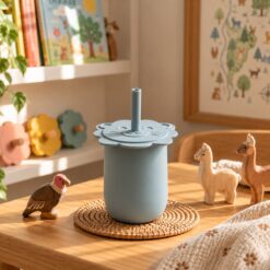 VASO CON SORBETE LEON AZUL