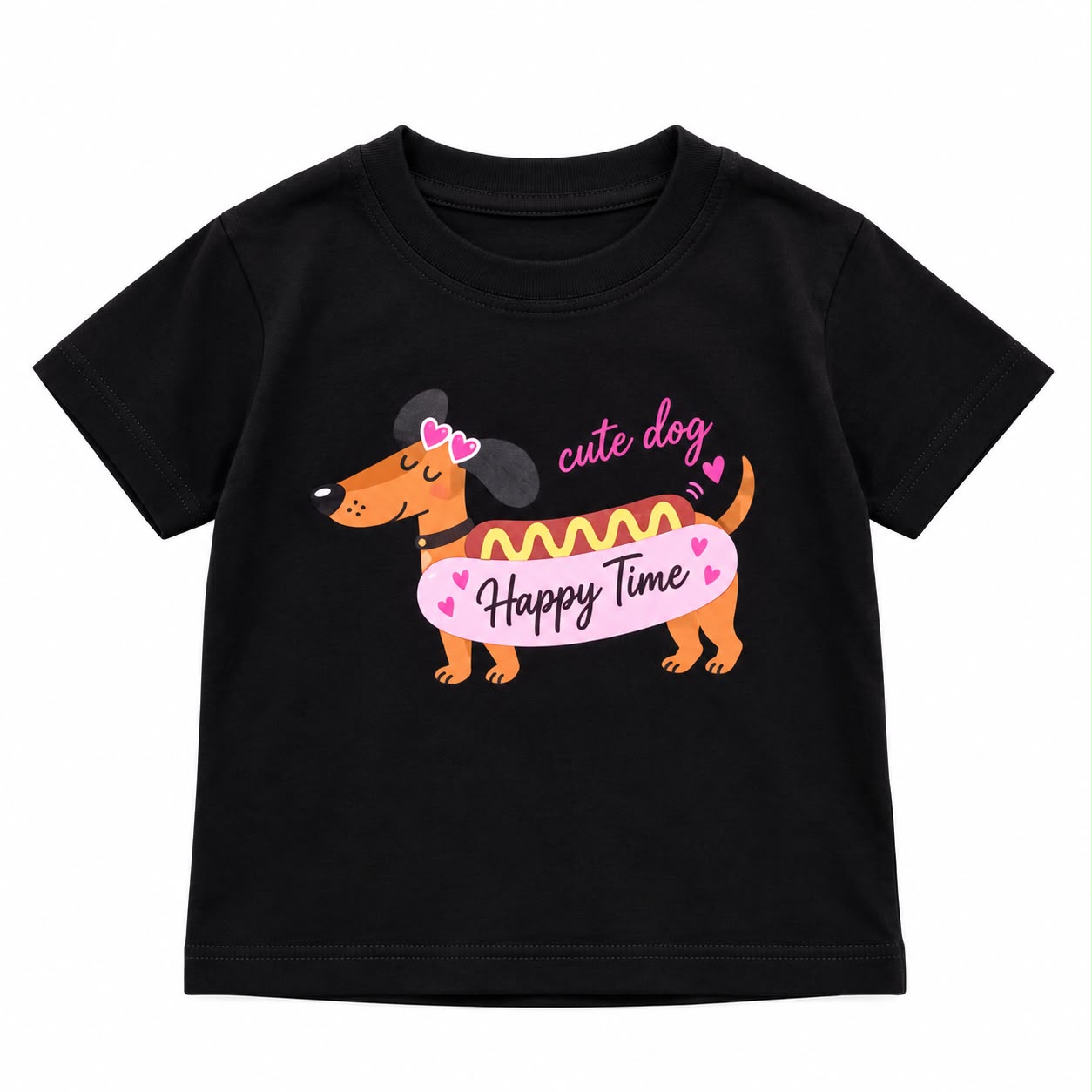 REMERA OVERSIZE SALCHICHA NEGRA